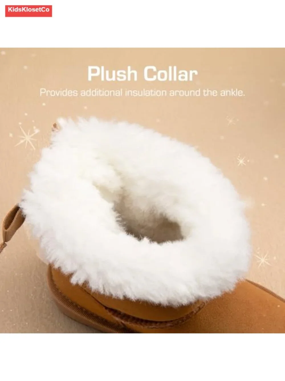 Girls Winter Snow Boots Faux Fur Ankle Boots with Bows